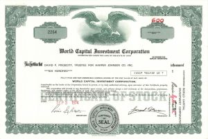 World Capital Investment Corp. - Stock Certificate