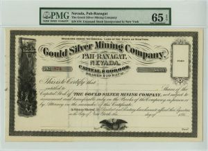 Gould Silver Mining Co. - Stock Certificate