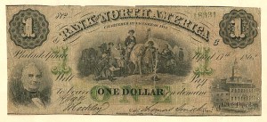 Bank of North America - Obsolete Bank Note - SOLD