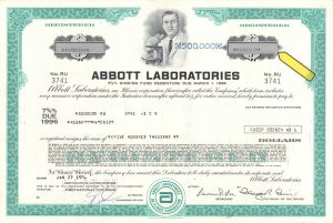 Abbott Laboratories - 1975-1977 dated High Denominations Bond