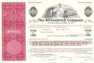 B. F. Goodrich Co. - 1970's dated High Denomination Bond