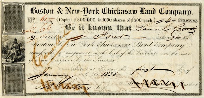 Boston and New-York Chickasaw Land Co.