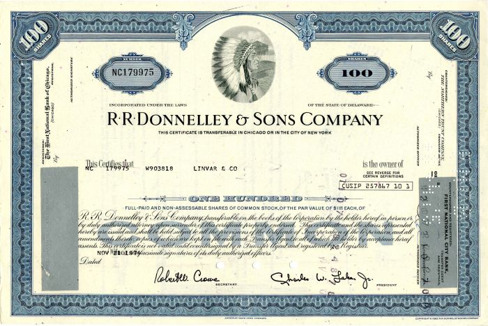 R R Donnelley and Sons Co.
