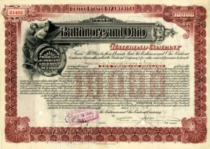 Baltimore and Ohio Railroad Company - $10,000