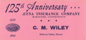 Aetna Insurance Co. Card -  Insurance