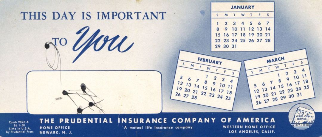 Prudential Insurance Co. of America Card -  Insurance
