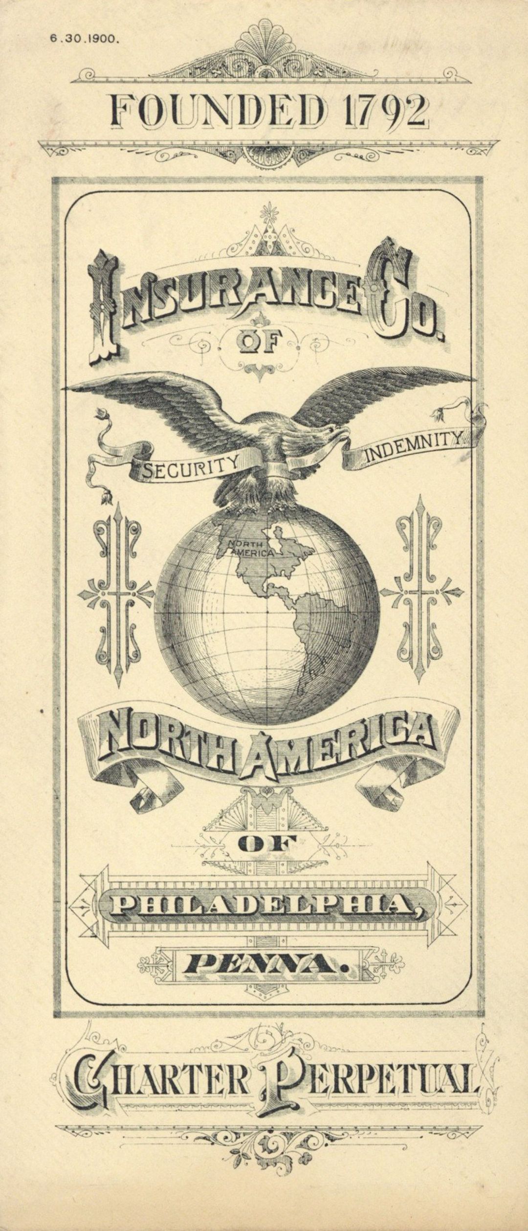 Insurance Co. of North America Envelope -  Insurance