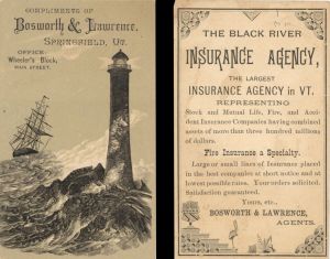 Black River Insurance Agency Advertising Card  -  Insurance
