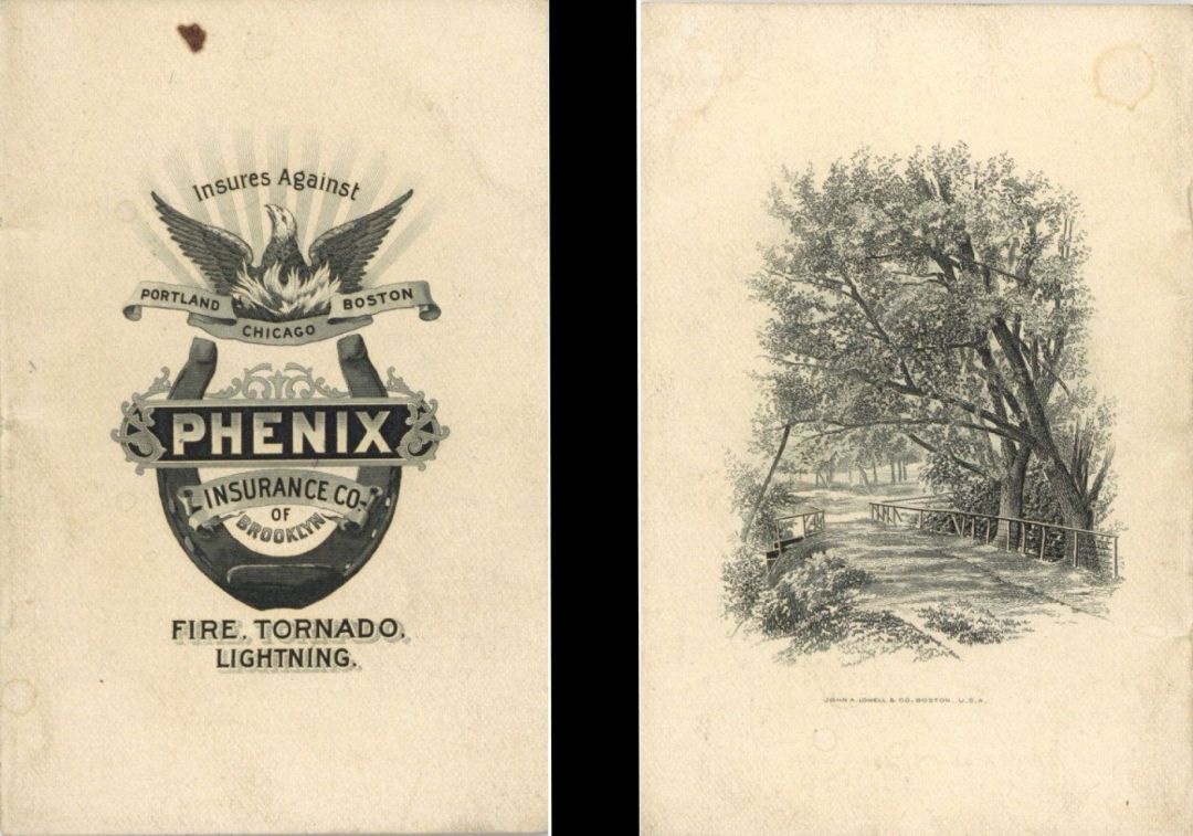  Booklet for Phenix Insurance Co. of Brooklyn -  Insurance