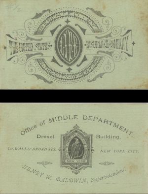 Notepad for United States Insurance Company dated 1877 -  Insurance
