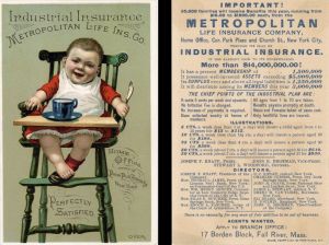 Metropolitan Life Insurance Co.  Advertising Card -  Insurance