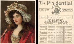Prudential Insurance Company of America, Home Office, Newark, N.J. Calendar dated 1909 -  Insurance