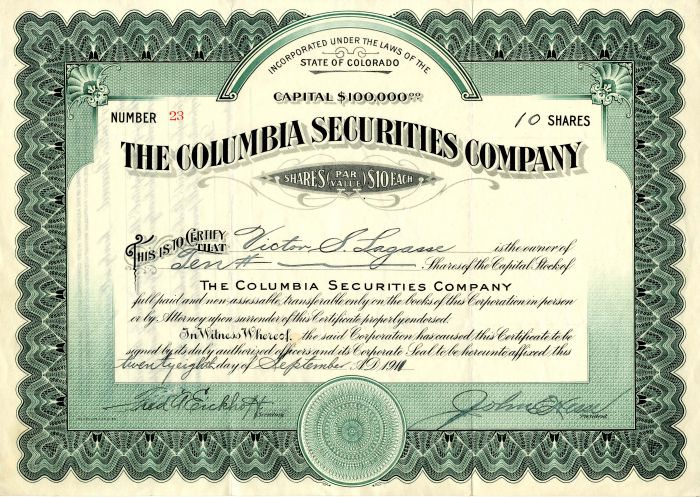 Columbia Securities Co.