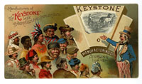 Keystone Uncle Sam Mechanical Trading Card