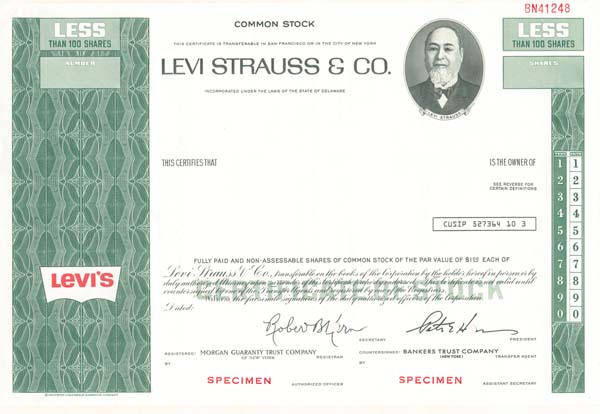 levi strauss shares