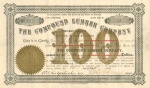 Compound Lumber Co. - Stock Certificate