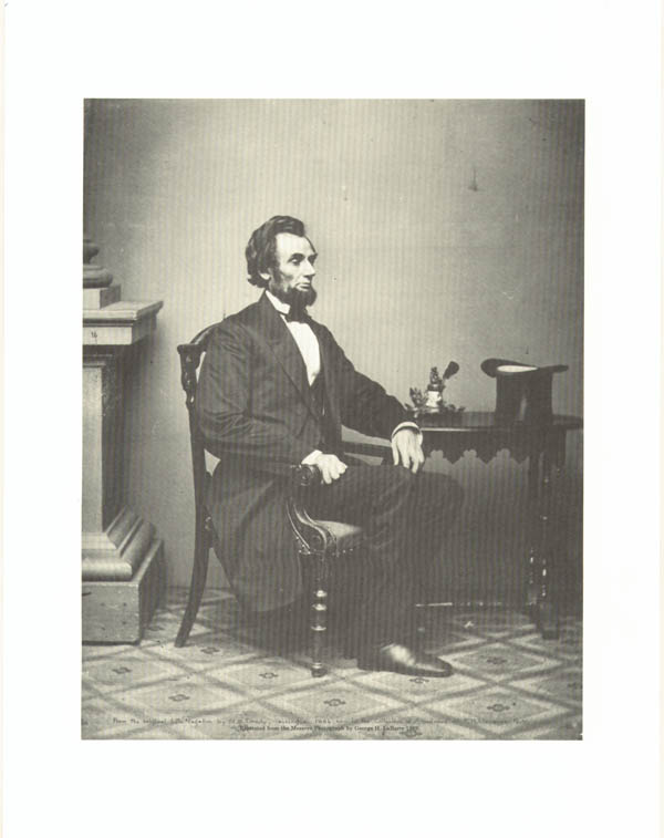 Abraham Lincoln Portrait Print - Available in two sizes: 18 x 24 or 10 x 13 - Different Prices