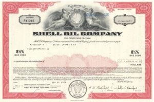 Shell Oil Co. - $2,466,000 Denominated Bond