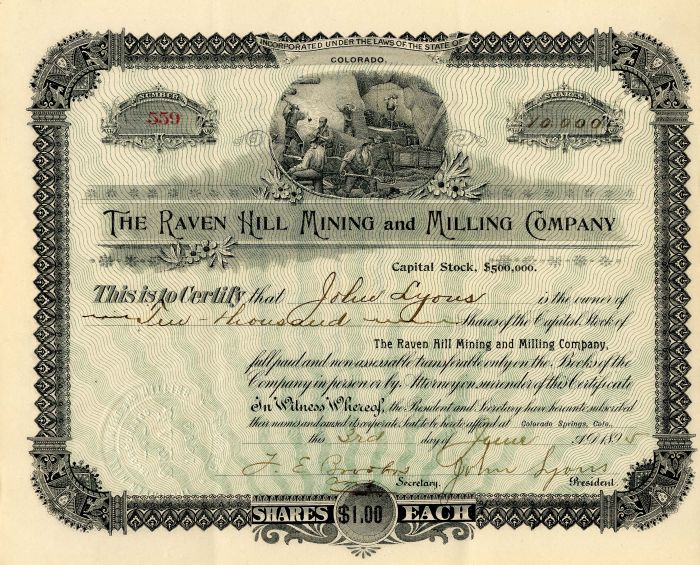 Raven Hill Mining and Milling Co.