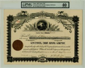Centennial Emma Mining Co. - Stock Certificate