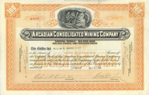 Arcadian Consolidated Mining Co. - Stock Certificate