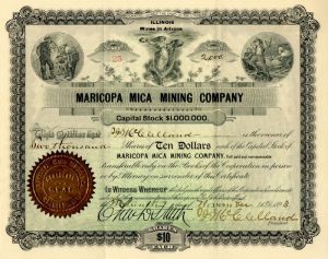 Maricopa Mica Mining Co. - Stock Certificate