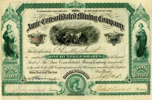 Amie Consolidated Mining Co. - Stock Certificate