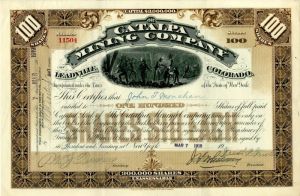 Catalpa Mining Co. - Stock Certificate