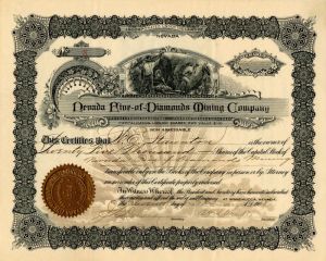 Nevada Five-of-Diamonds Mining Co. - Stock Certificate