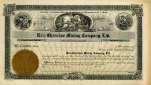 New Cherokee Mining Co., Ltd. - Stock Certificate