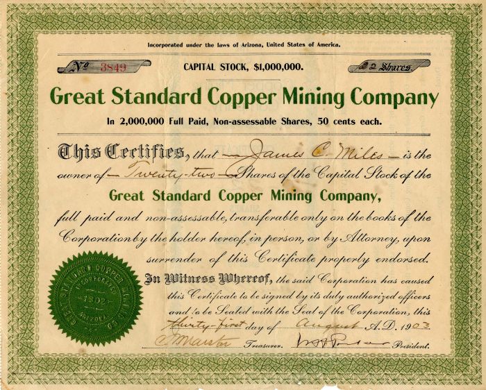 Great Standard Copper Mining Co.