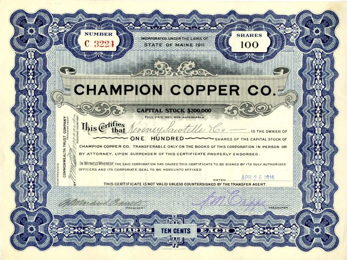 Champion Copper Co.