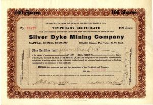 Silver Dyke Mining Co.