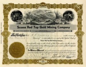 Scossa Red Top Gold Mining Co.