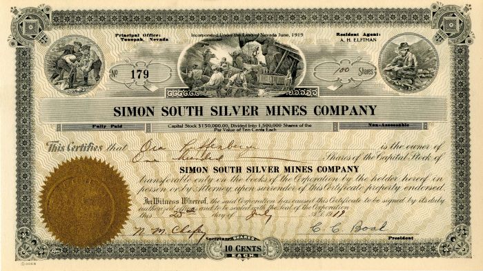 Simon South Silver Mines Co.
