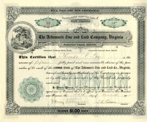 Albemacle Zinc and Lead Co., Virginia