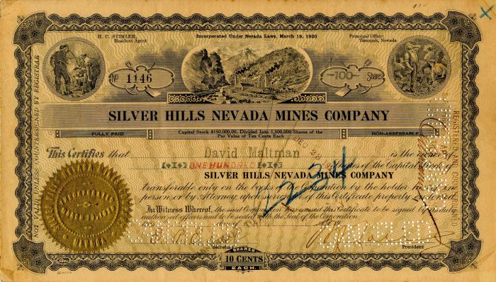 Silver Hills Nevada Mines Co.