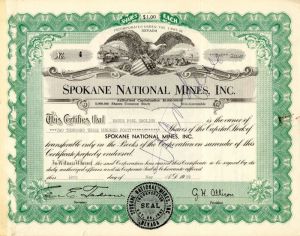 Spokane National Mines, Inc.