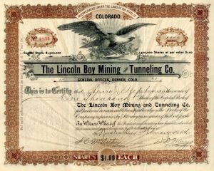 Lincoln Boy Mining and Tunneling Co.