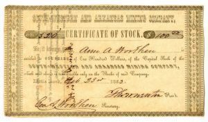 South-Western and Arkansas Mining Co. - Stock Certificate
