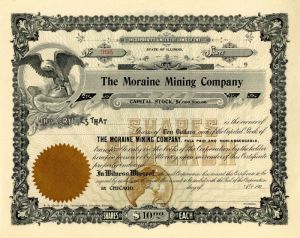 Moraine Mining Co. - Stock Certificate