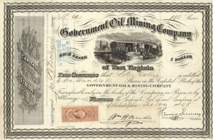 Government Oil and Mining Co. - Stock Certificate