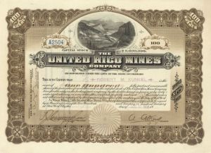 United Rico Mines Co. - Stock Certificate