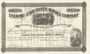 Evening Star Silver Mining Co. - Stock Certificate