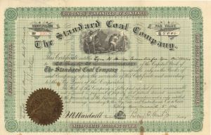 Standard Coal Co. - Stock Certificate