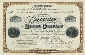 Colchis Mining Co. - Stock Certificate