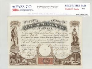 Silver Mining Co. of Nevada - Stock Certificate