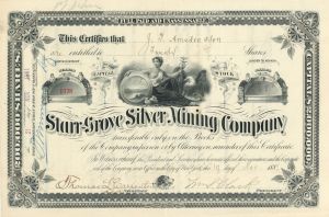 Starr-Grove Silver Mining Co. - Stock Certificate