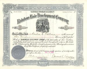 Rainbow Lode Development Co. - 1912 or 1922 dated Stock Certificate