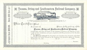 Tacoma, Orting and Southeastern Railroad Co. - Northern Pacific Archive